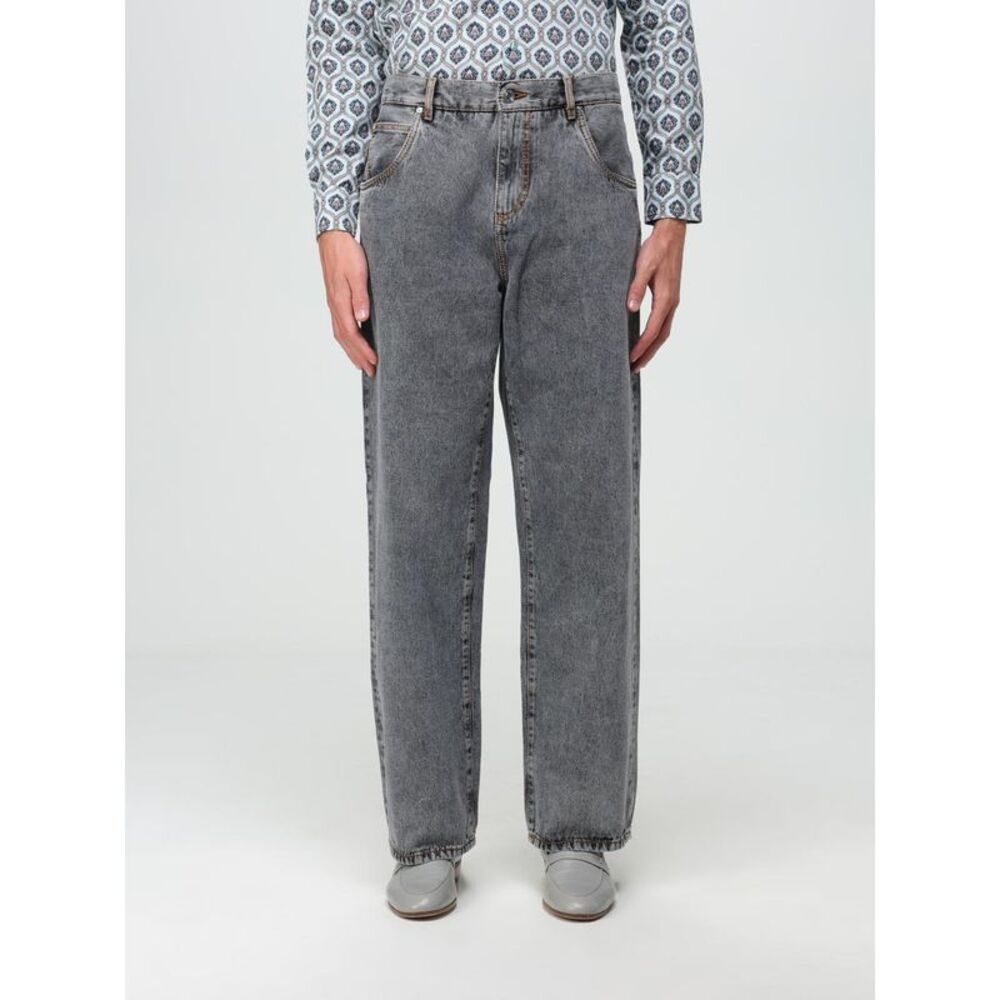 Etro Men Etro Jeans In Denim With Embroidered Logo